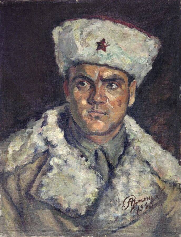 Румянцев А.Я. (1908–1969). Портрет фронтовика. 1943